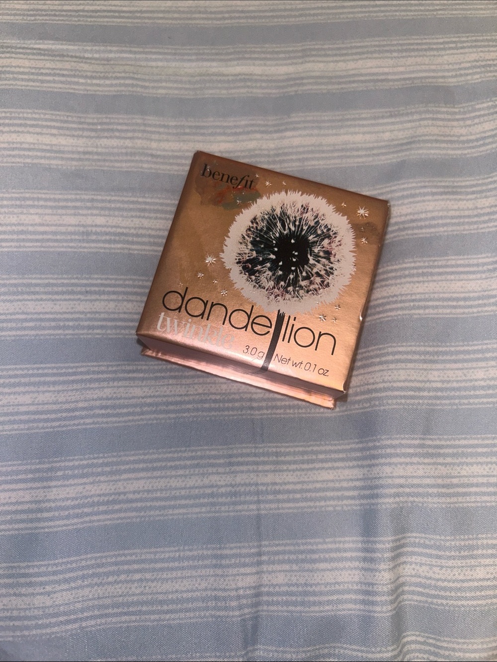 Benefit Dandelion Twinkle Highlighter Compact - Rose Gold Metallic